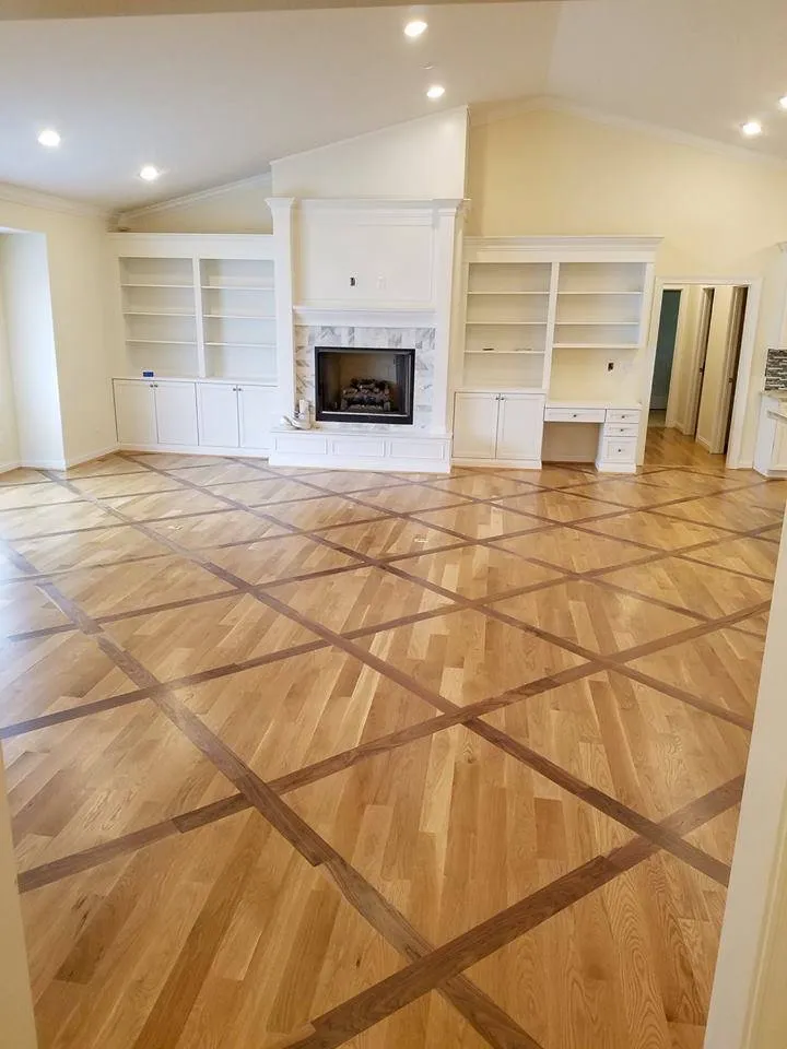 Refinished hardwood floor